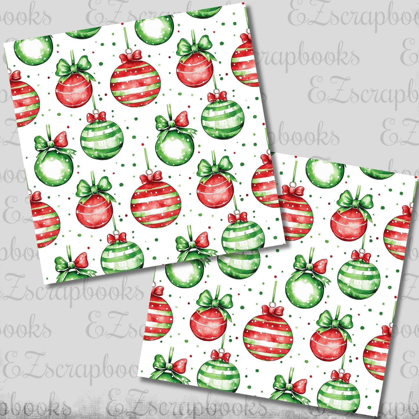 Whimsy Ornaments - Christmas Scrapbook Papers - 25-937