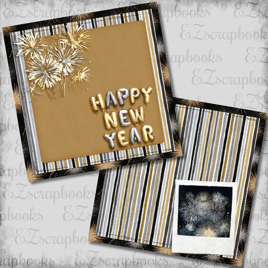 New Year Fireworks Photo NPM - Scrapbook Layout - 26-031