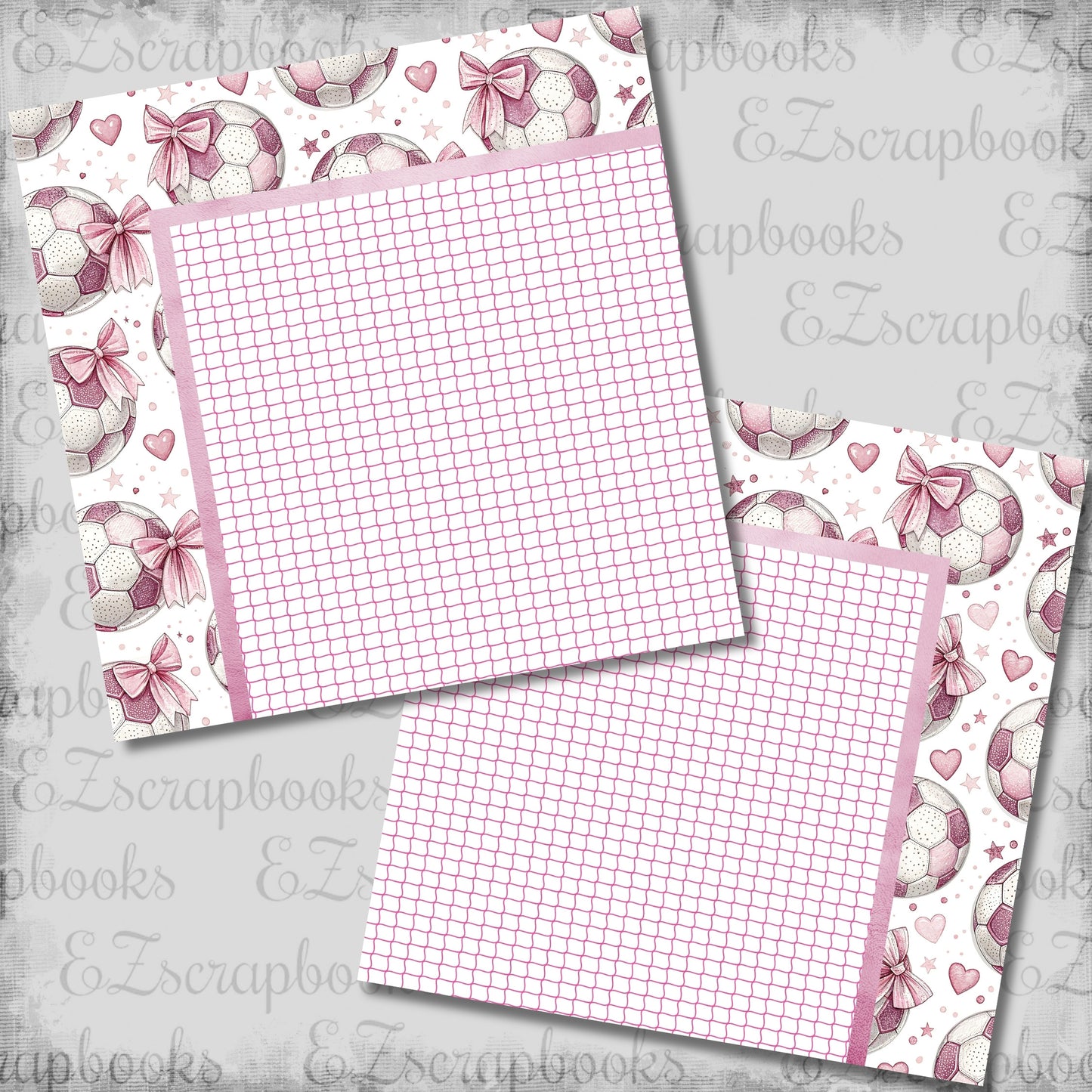 Coquette Soccer NPM - Scrapbook Layout - 26-156
