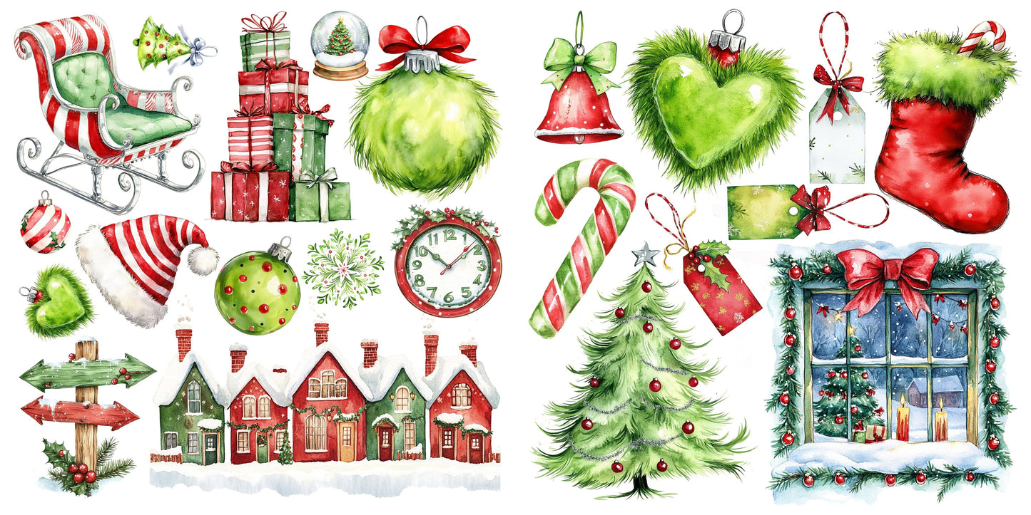 Whimsy Christmas - Clip Art Sheets CAS - 25-911