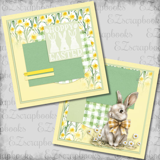 Hoppy Easter Yellow Cottagecore NPM - Scrapbook Layout - 26-133