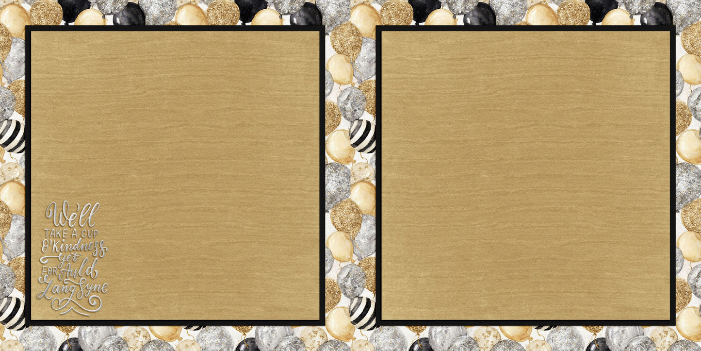 Happy New Year NPM - Set of 5 Double Page Scrapbook Layouts - 26-1003