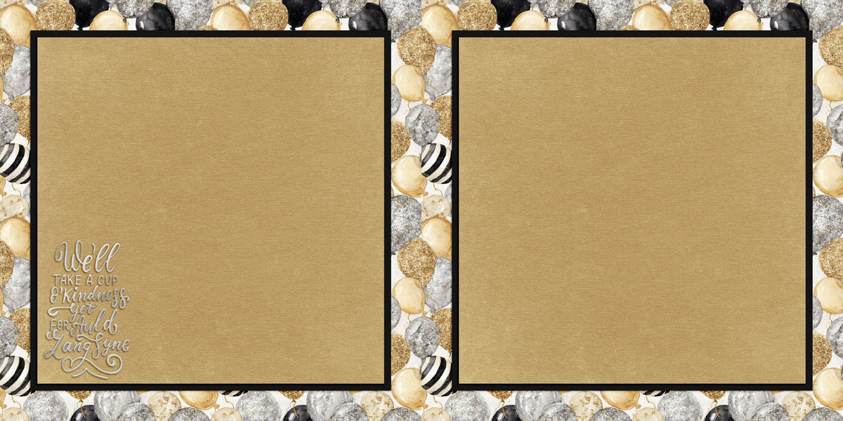 Happy New Year - EZ Background Pages -  Digital Bundle - 10 Digital Scrapbook Pages - INSTANT DOWNLOAD
