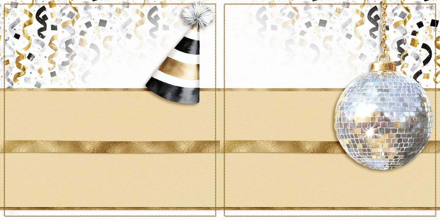 Happy New Year NPM - Set of 5 Double Page Scrapbook Layouts - 26-1003