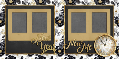 Happy New Year - Set of 5 Double Page Scrapbook Layouts - 26-1002
