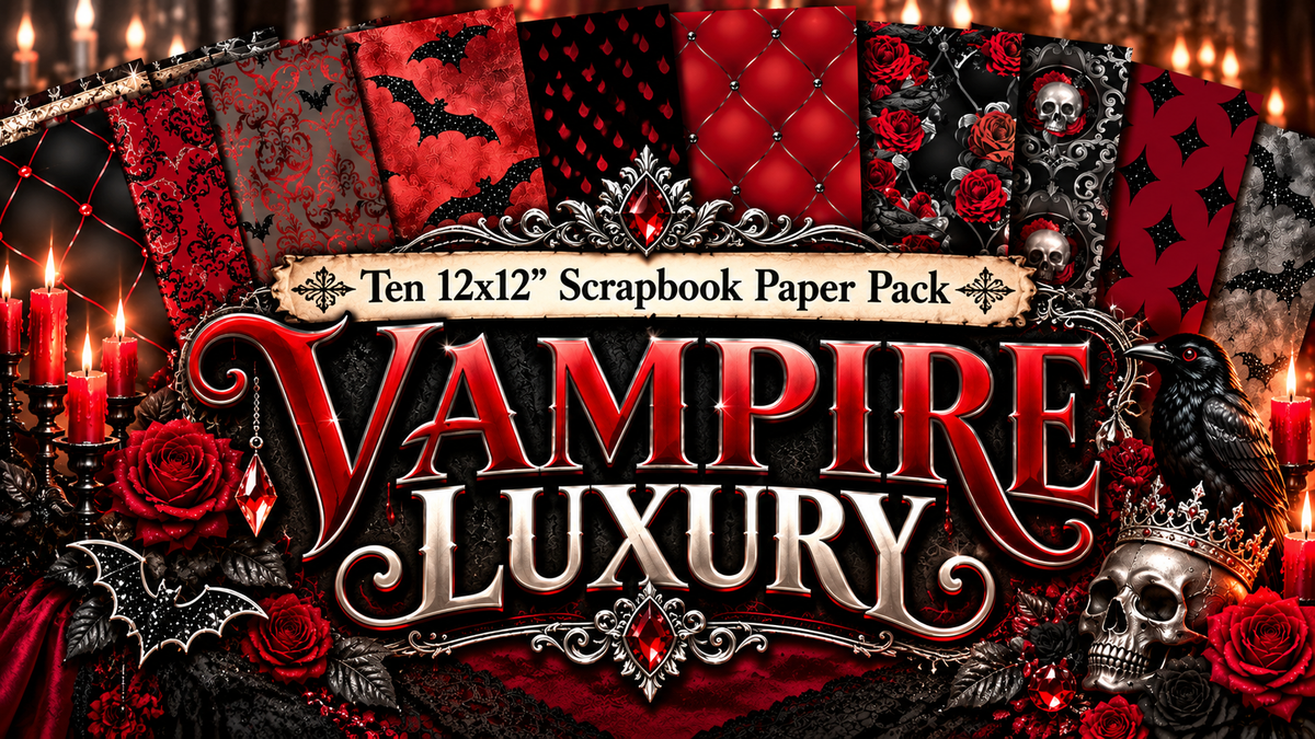 Vampire Luxury - 12X12 Paper Pack - 24-8006