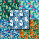 Watercolor Christmas 12X12 Paper Pack - 8575