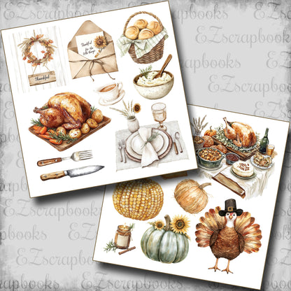 Grateful Feast - Clip Art Sheets CAS - 25-853