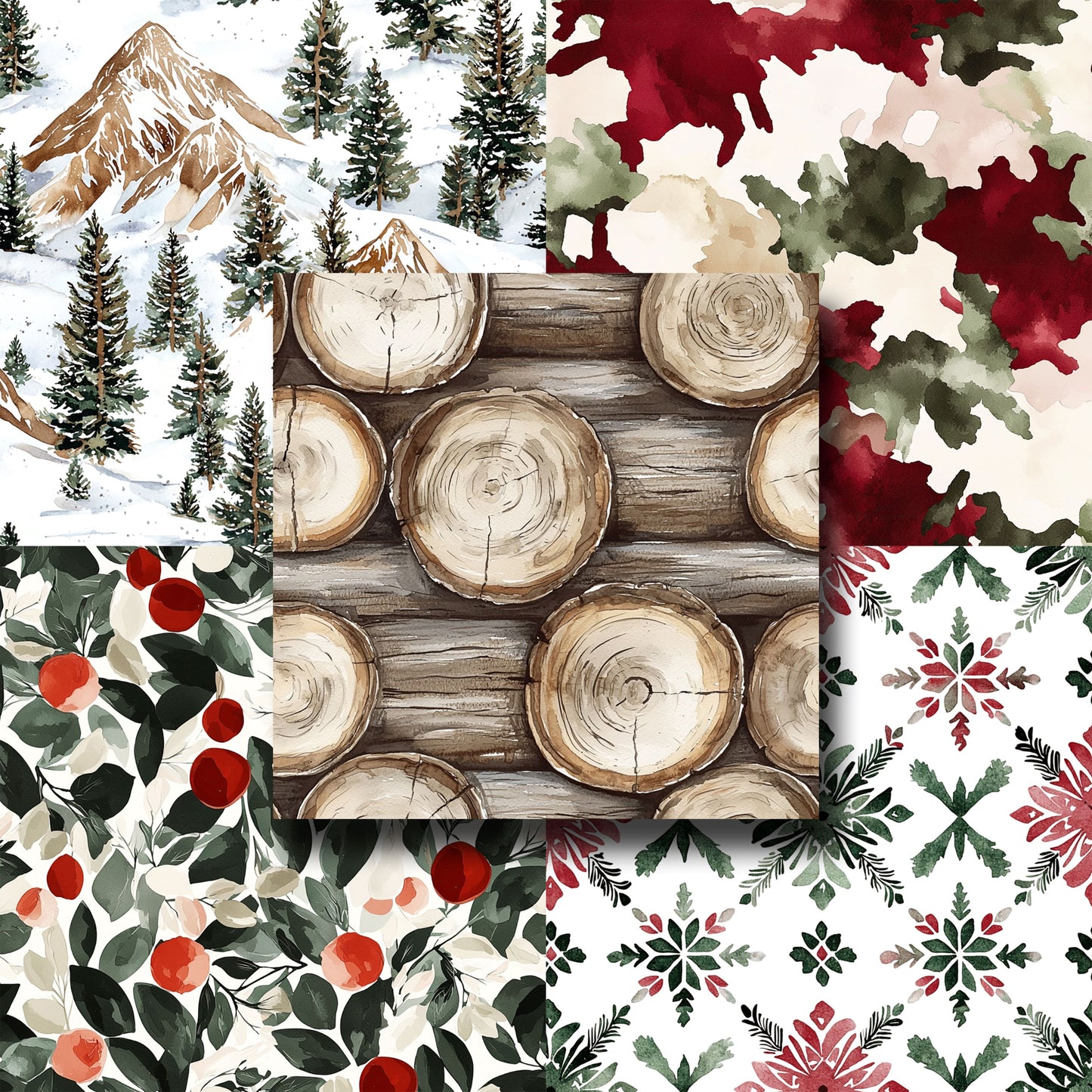 Winter Cabin - 12X12 Scrapbook Paper Pack - 25-8055