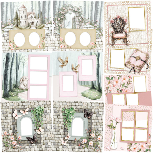 Enchanted Dream EZ Quick Pages -  Digital Bundle - 10 Digital Scrapbook Pages - INSTANT DOWNLOAD