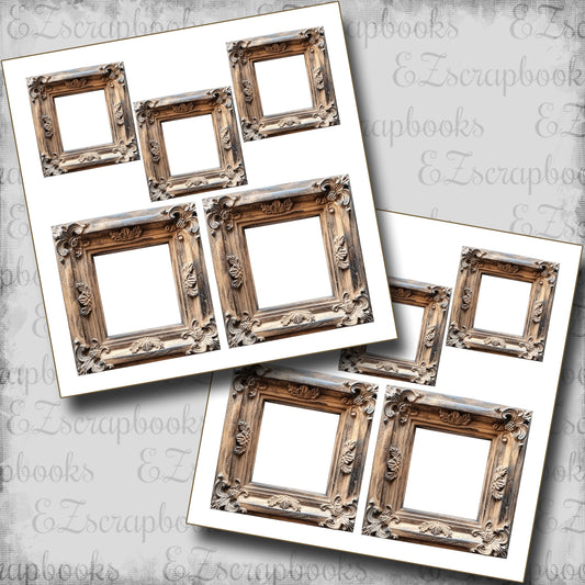 Fleur de lis Wood Frames - Clip Art Sheets CAS - 25-769
