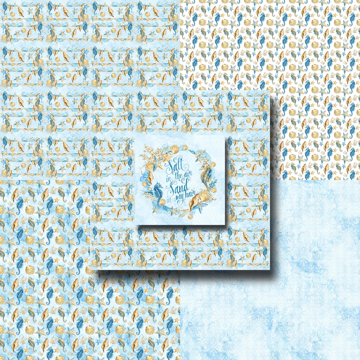 Sand & Sea - 12X12 Scrapbook Paper Pack - 25-8271