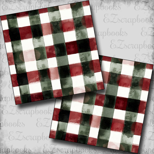 Winter Cabin Plaid - Scrapbook Papers - 25-041