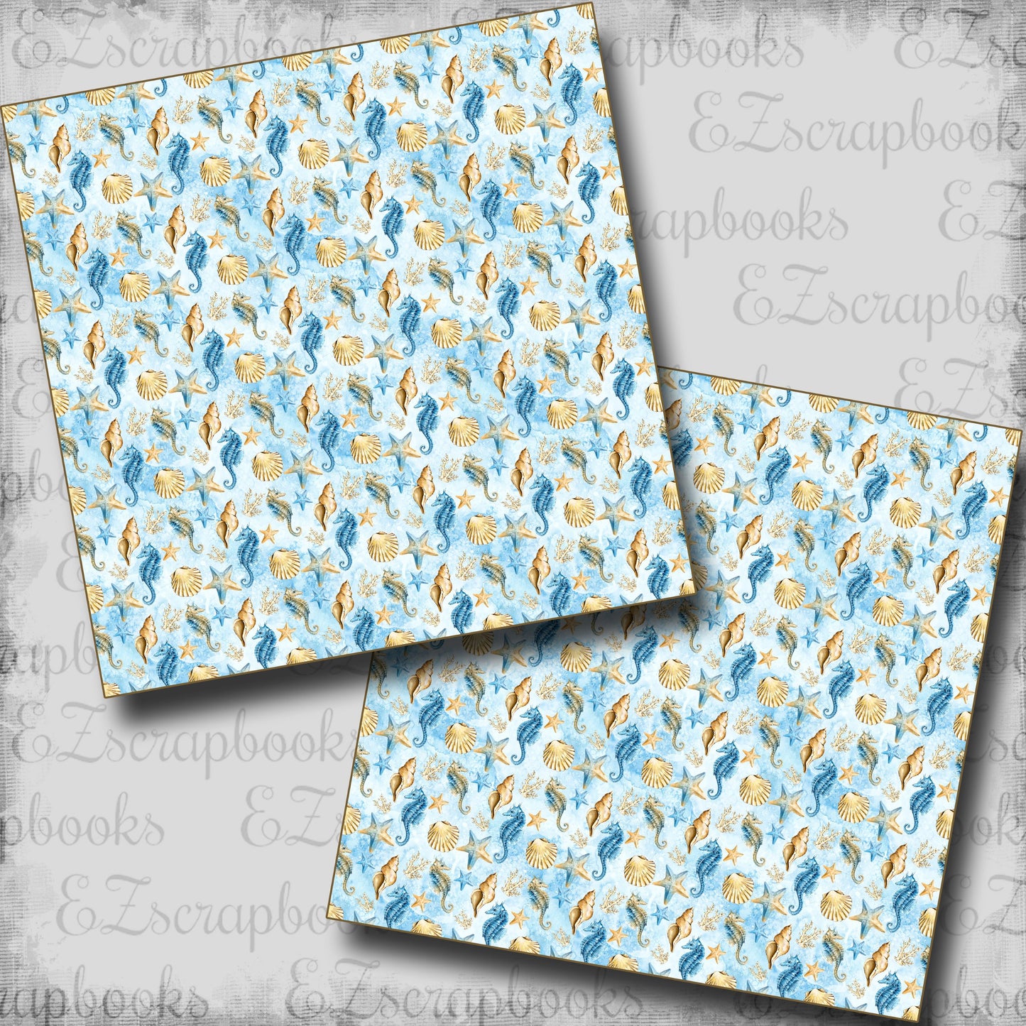 Sand & Sea Pattern - Scrapbook Papers - 25-682