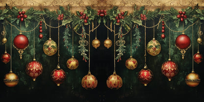 Christmas Hanging Ornaments NPM - Scrapbook Layout - 25-901