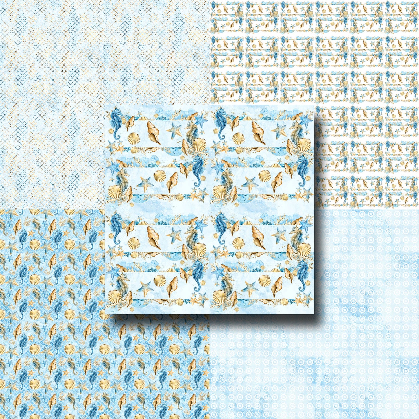 Sand & Sea - 12X12 Scrapbook Paper Pack - 25-8271