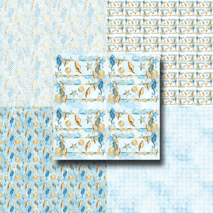 Sand & Sea - 12X12 Scrapbook Paper Pack - 25-8271