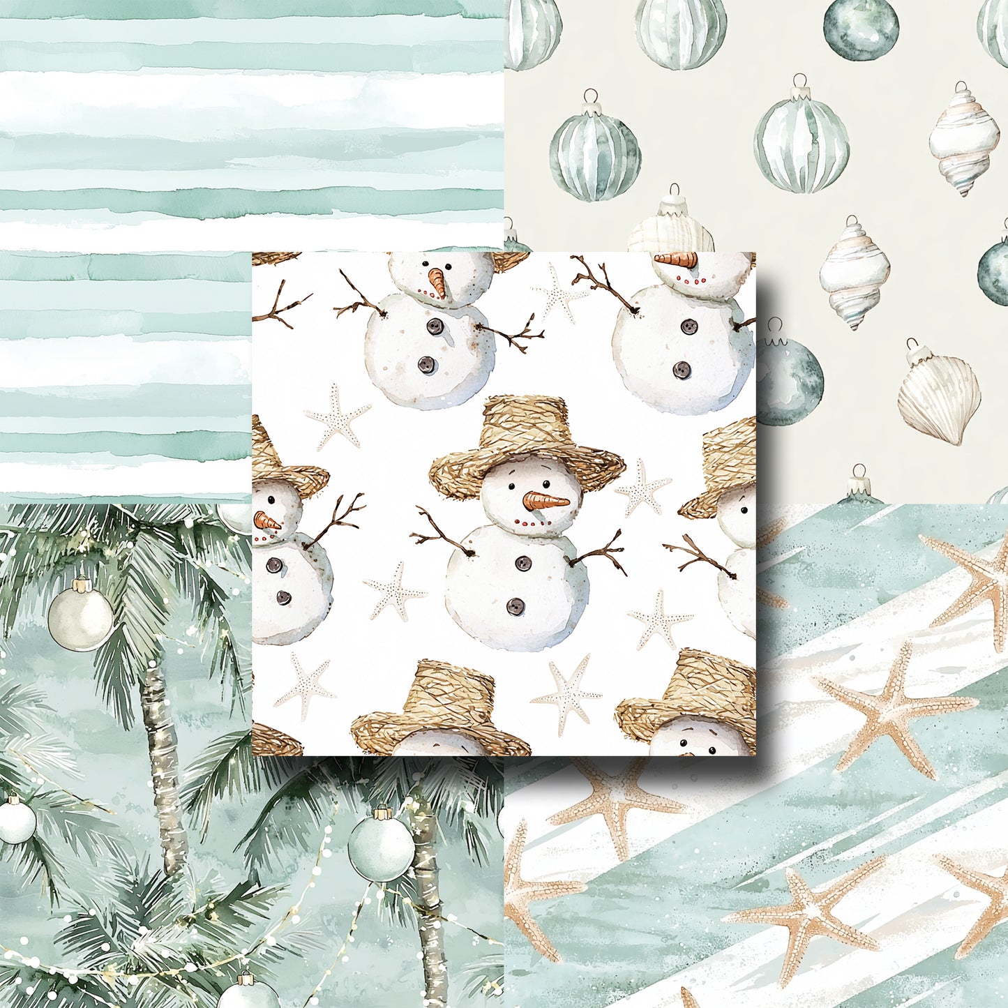 Coastal Holiday - 12X12 Scrapbook Paper Pack - 24-8022