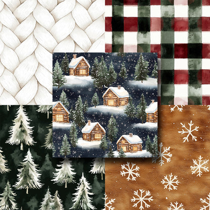 Winter Cabin - 12X12 Scrapbook Paper Pack - 25-8055