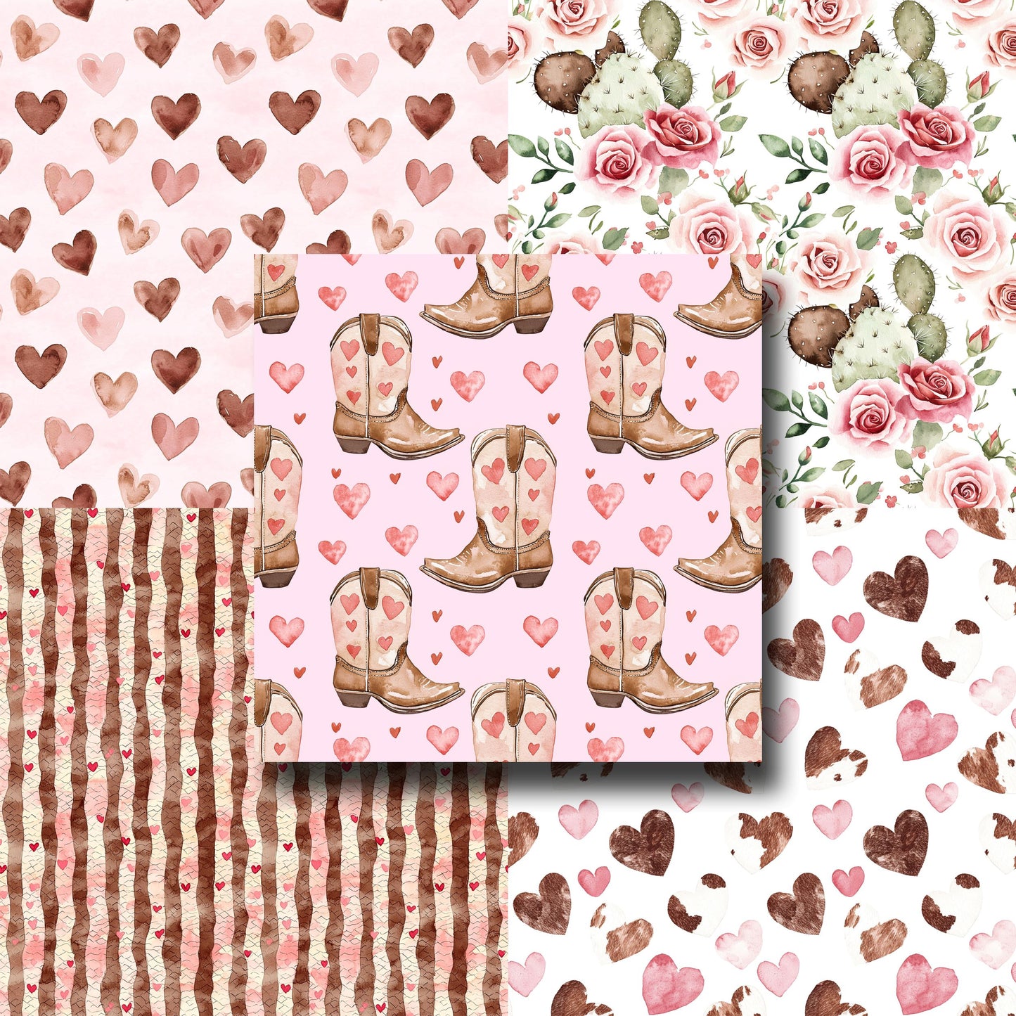 Western Love - 12X12 Scrapbook Paper Pack - 25-8017