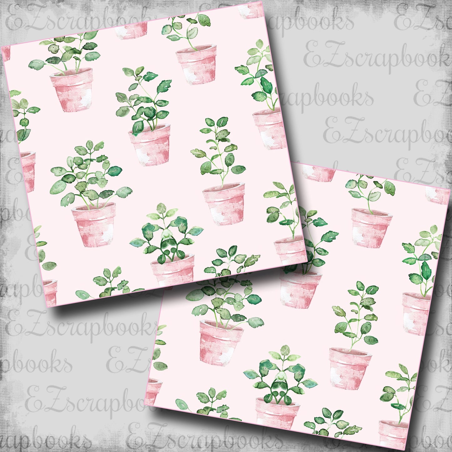 Cat Mom Plants - Scrapbook Papers - 25-085