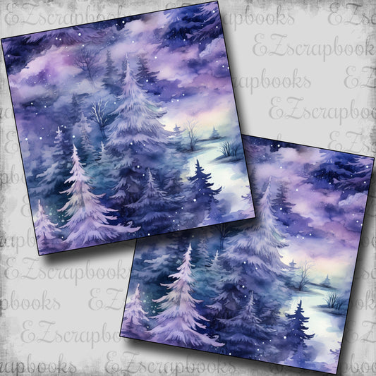 Winter Escape Forest - Scrapbook Papers - 25-339