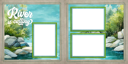 The River is Calling - EZ Digital Scrapbook Pages - INSTANT DOWNLOAD