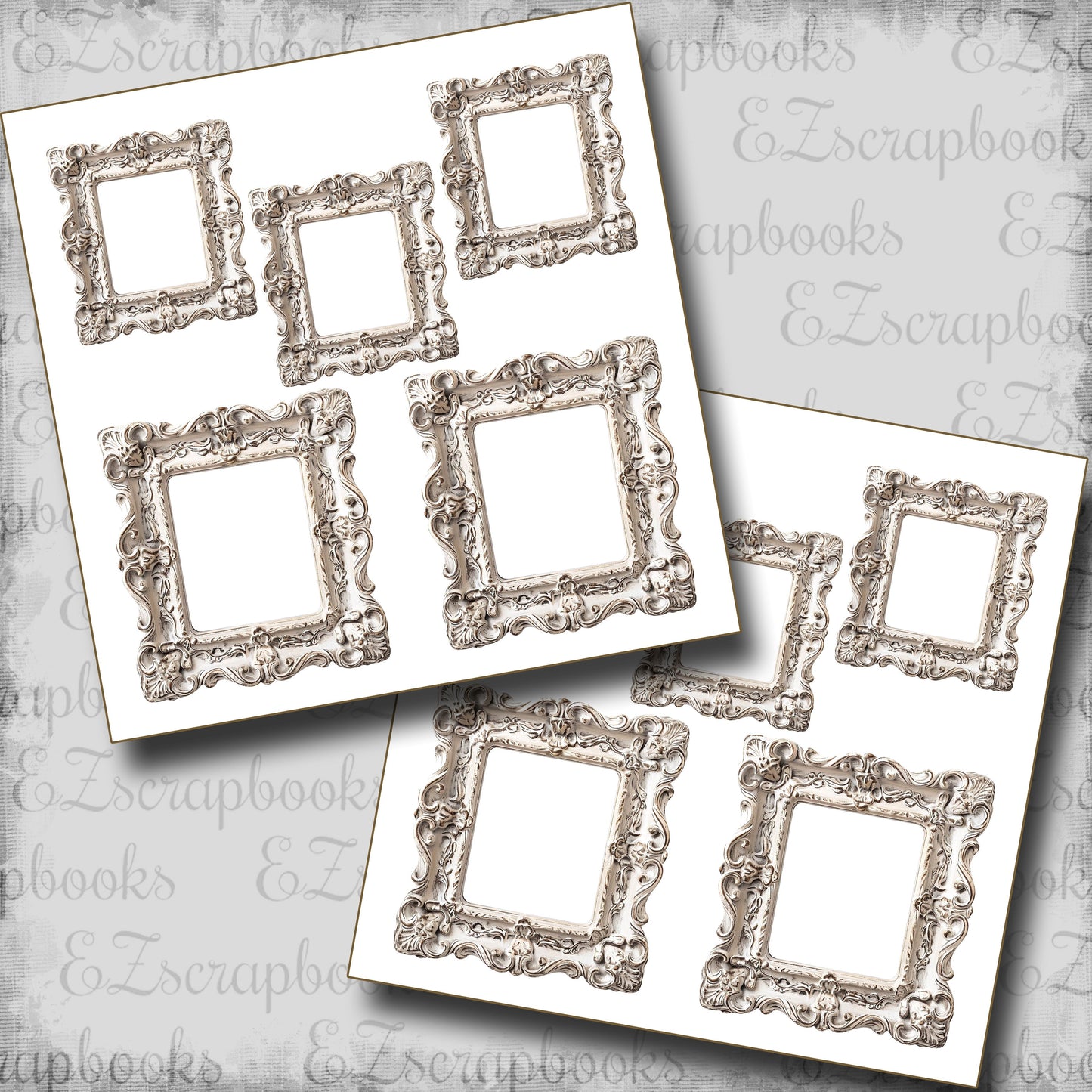 Ivory Frames - Clip Art Sheets CAS - 25-771
