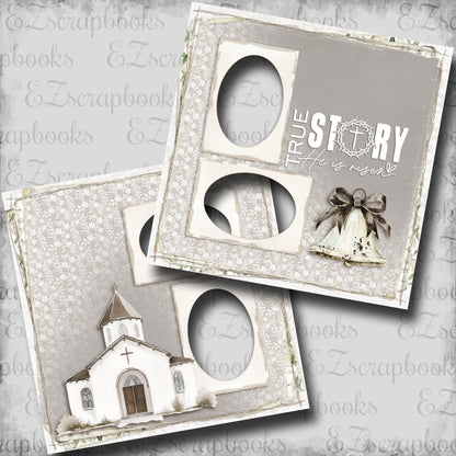 Easter Lace True Story - EZ Digital Scrapbook Pages - INSTANT DOWNLOAD