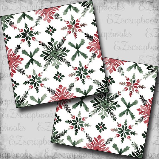 Winter Cabin Snowflake - Scrapbook Papers - 25-042