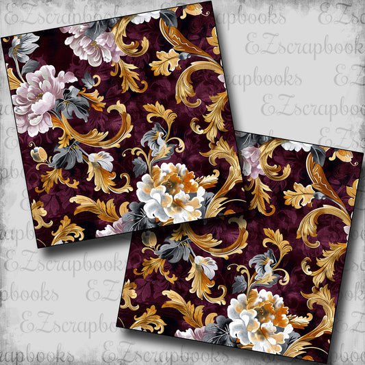 Baroquet Floral - Scrapbook Papers - 25-150