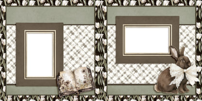 Easter Lace EZ Quick Pages -  Digital Bundle - 10 Digital Scrapbook Pages - INSTANT DOWNLOAD