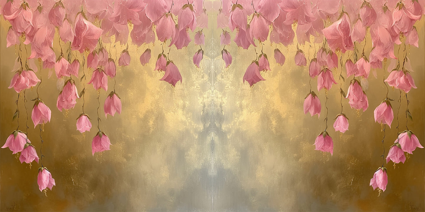 Pink Flower Cascade NPM - Scrapbook Layout - 25-540