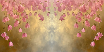 Pink Flower Cascade NPM - Scrapbook Layout - 25-540