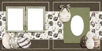 Easter Lace EZ Quick Pages -  Digital Bundle - 10 Digital Scrapbook Pages - INSTANT DOWNLOAD