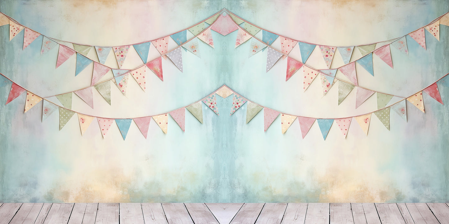 Pastel Birthday NPM - Set of 5 Double Page Scrapbook Layouts - 24-1019