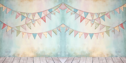 Pastel Birthday NPM - Set of 5 Double Page Scrapbook Layouts - 24-1019