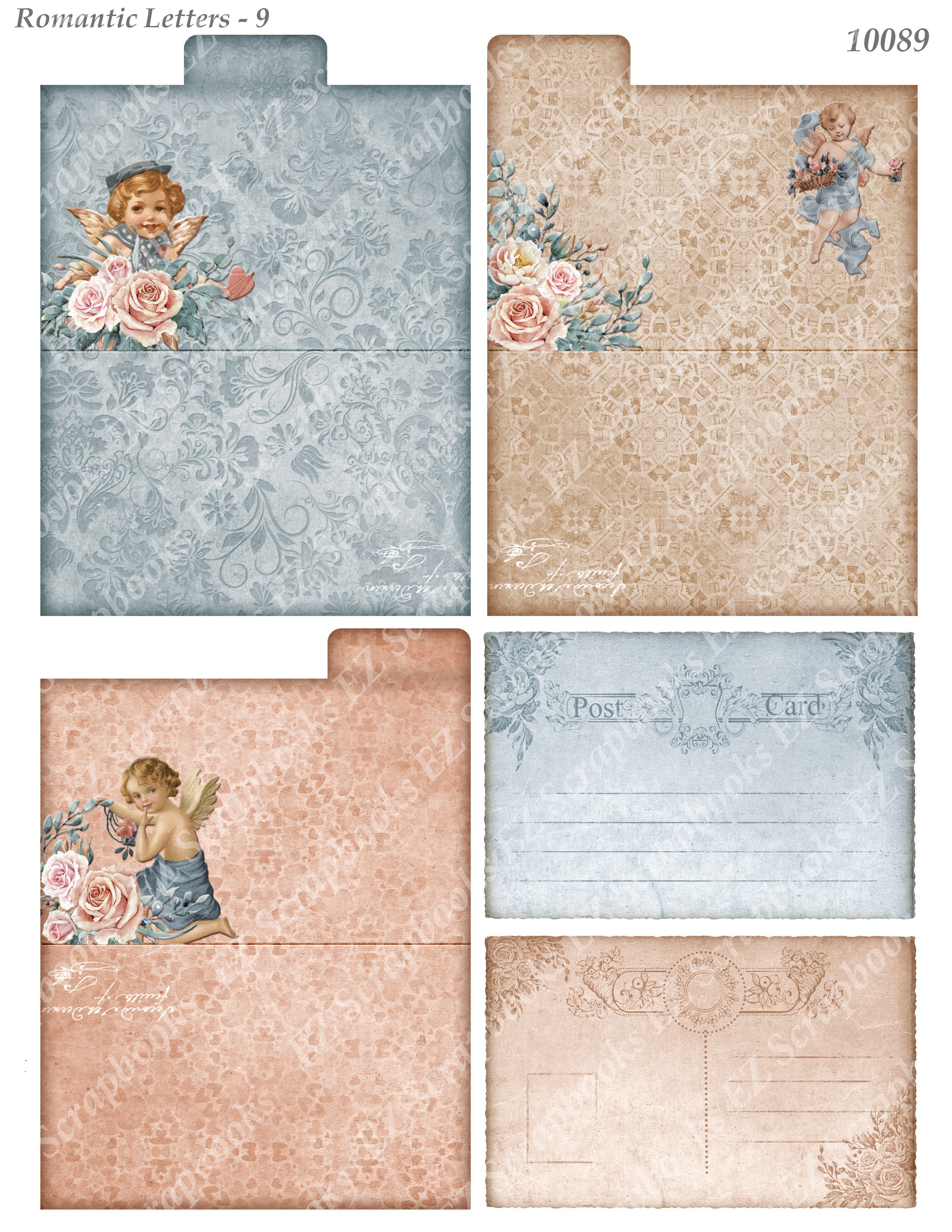 Romantic Letters 9 - 10089 – EZscrapbooks