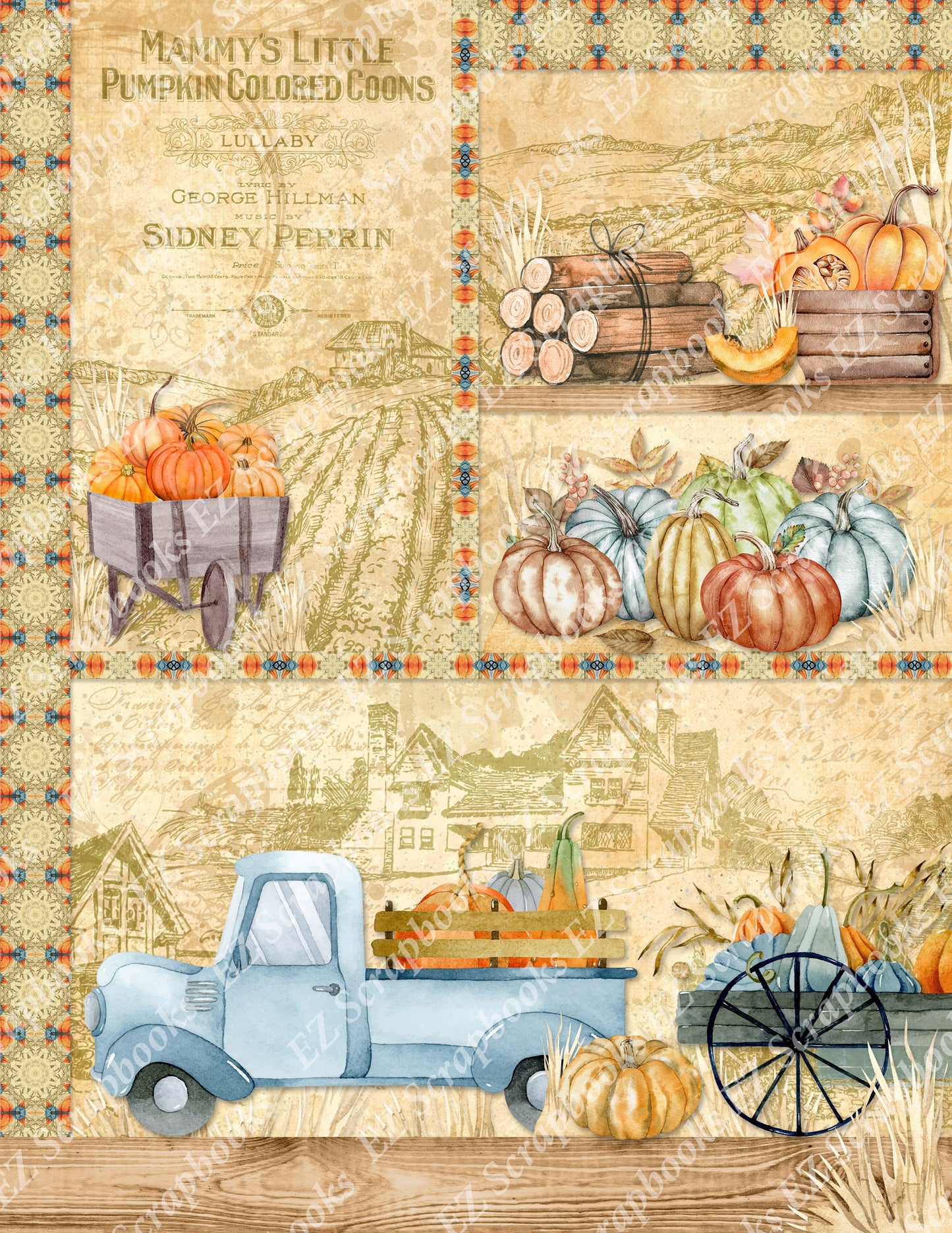 Pumpkin Patch - 5 Image Paper - 10279