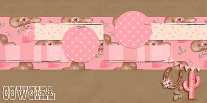 Little Cowgirl EZ Background Pages -  Digital Bundle - 10 Digital Scrapbook Pages - INSTANT DOWNLOAD