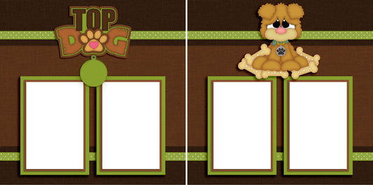 Top Dog - Digital Scrapbook Pages - INSTANT DOWNLOAD - EZscrapbooks Scrapbook Layouts dogs, Pets