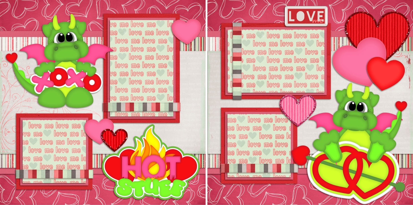Hot Stuff - 37 - EZscrapbooks Scrapbook Layouts Love - Valentine