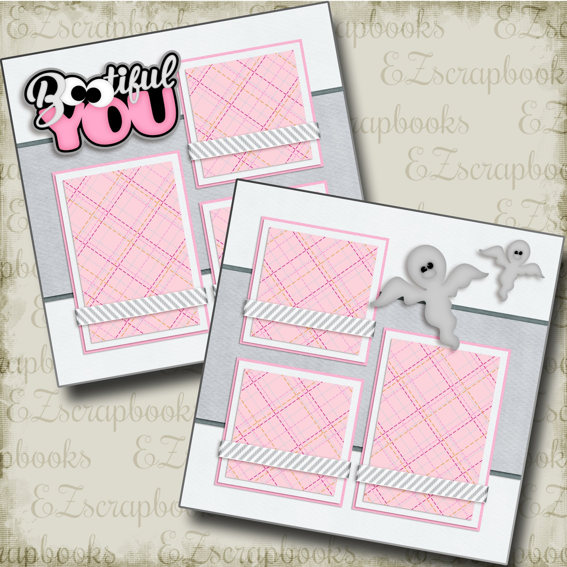 Bootiful You - 3442 - EZscrapbooks Scrapbook Layouts Halloween