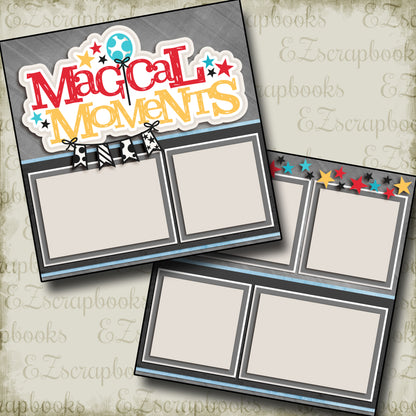 Magical Moments Banner - 2965 - EZscrapbooks Scrapbook Layouts Disney