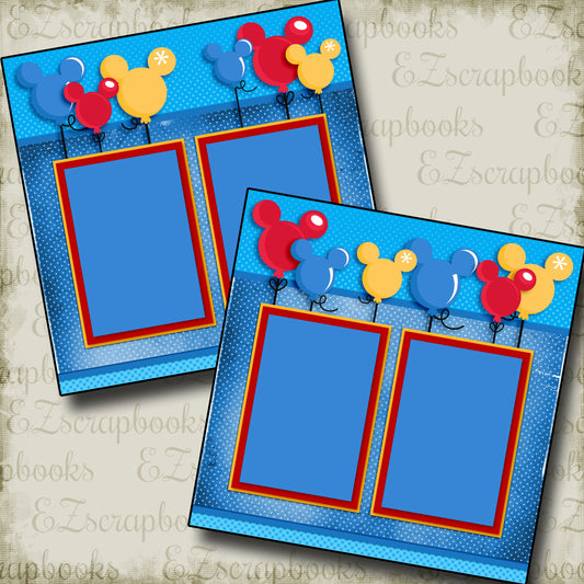 Magical Balloons - 2955 - EZscrapbooks Scrapbook Layouts Disney