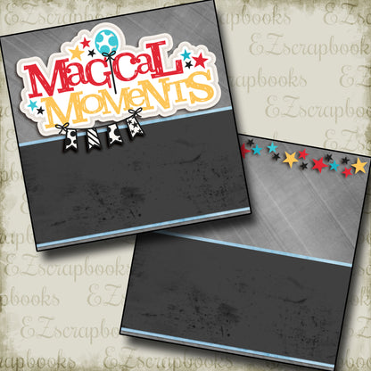 Magical Moments Banner NPM - 2966 - EZscrapbooks Scrapbook Layouts Disney