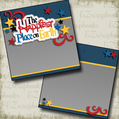 Happiest Place on Earth NPM - 2962 - EZscrapbooks Scrapbook Layouts Disney