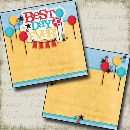 Best Day Ever NPM - 2958 - EZscrapbooks Scrapbook Layouts Disney