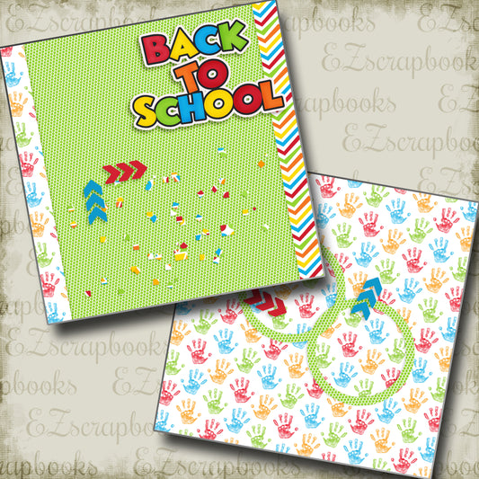 Back To School NPM - 4911 - EZscrapbooks Scrapbook Layouts School