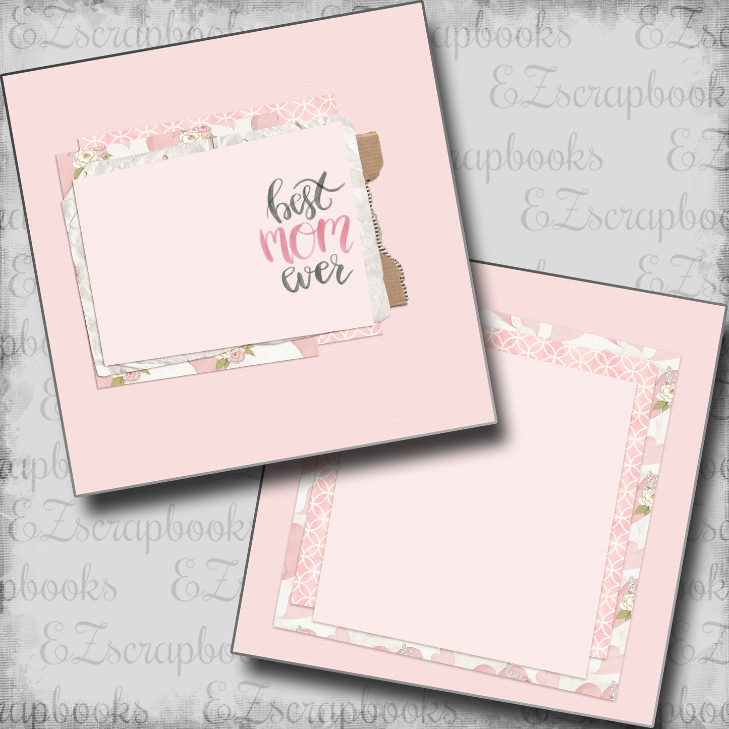 Best Mom Ever NPM - 5413 - EZscrapbooks Scrapbook Layouts Mother